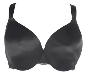 Cacique 42DD schwarz nahtlos gefüttert volle Abdeckung Bügel T-Shirt BH GEBRAUCHT, IN EINWANDFREIEM ZUSTAND - Bild 1 von 4