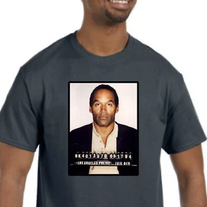 OJ Simpson T-Shirt NEU *Wählen Sie Ihre Farbe & Größe* Fahndungsfoto - Bild 1 von 5