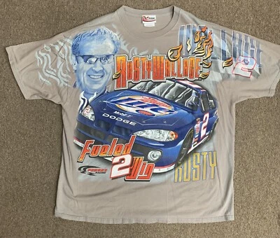 RUSTY WALLACE PENKE MILLER LITE CAMISETA IMPRESIÓN TOTAL PERSECUCIÓN AUTÉNTICOS ADULTOS XXL Foto 1 de 2