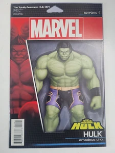 TOTALMENTE IMPRESIONANTE HULK #1 (2016) VARIANTE FIGURA DE ACCIÓN/ARTE FRANK CHO DE MARVEL COMICS - Imagen 1 de 2