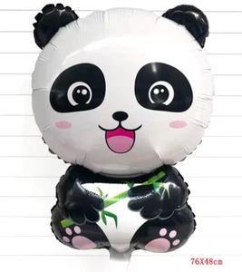 25" Large Jungle Safari Lovely Panda Balloon Animal Foil Balloon Jungle Theme - Picture 1 of 1
