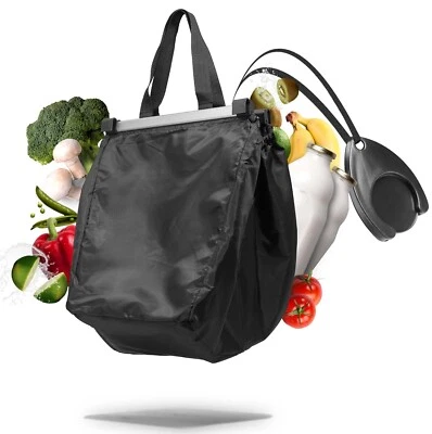 Easy-Shopper Alu Faltbare Einkaufswagentasche Einkaufstasche schwarz 33x50x38cm - Bild 1 von 4