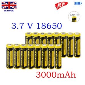 UK STOCK18650 3.7V Rechargeable Li-ion Batteries USB Battery Charger 4 Slot