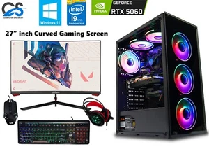 RTX Gaming PC Bundle Intel i9 12900KF / 64GB DDR4 / 8GB RTX 5060 / 1TB M.2 / W11 - Picture 1 of 16