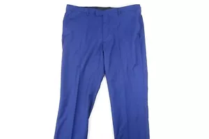 HUGO BOSS SIMMONS182 de Topos Azul 38 100% Lana Suit Separado Vestido Pantalones - Foto 1 di 10