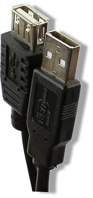 5m LONG USB 2.0 EXTENSION Cable Lead A Male To A Female SHIELDED 28AWG  - Image 1 of 4