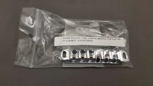 Chrome Roller Tune O Matic Bridge - Picture 1 of 4