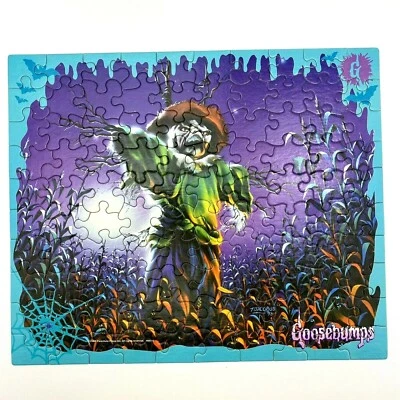 Goosebumps Puzzle 100 Piece The Scarecrow Walks at Midnight 1993 Complete w Box - Image 1 of 4