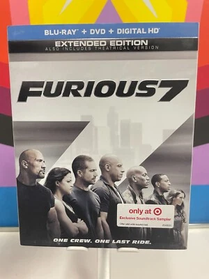Furious 7 [Blu-ray + DVD + digital] NEW w/slipcover - Image 1 of 2