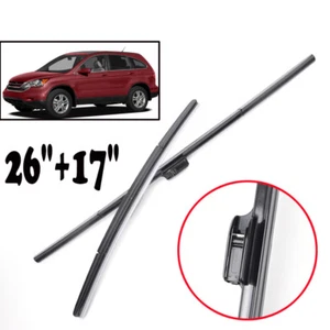 FÜR Honda CRV 2007-2011 SCHEIBENWISCHER WISCHERBLÄTTER SET VORNE 26''+17'' 08 09 - Picture 1 of 6