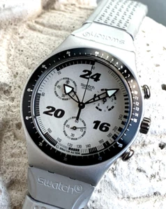 SWATCH AG Chrono YCS1006 - STRAIGHT EDGE - Orologio Montre Uhr Watch - Anno 1996 - Foto 1 di 18