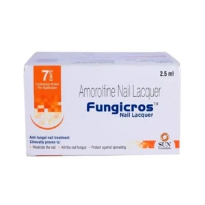 Ammorolfine Nail Lacquer Fungicros Nail Anti Fungal Nail Treatment 2.5 ML - Picture 1 of 3