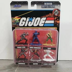 2020 Jada Nano Metalfigs GI Joe Cobra Commander Snake Eyes Storm Shadow Baroness - Bild 1 von 5