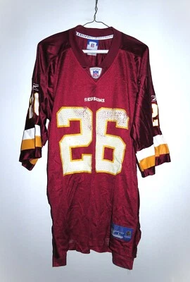 Camiseta Reebok Washington Redskins Commanders Clinton Portis #26 Borgoña Grande Foto 1 de 4