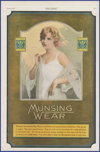 Vintage 1920 MUNSINGWEAR Union Suits Underwear Fashion Ephemera 1920's Print Ad - Picture 1 of 1