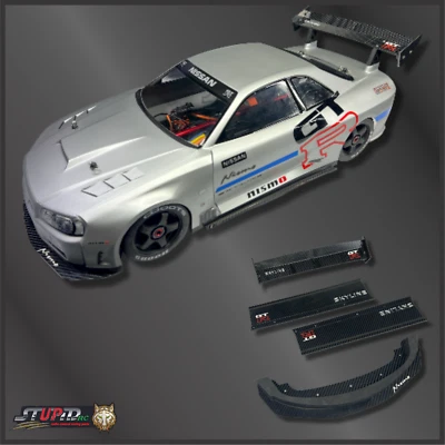 Arrma Infraction/Felony Skyline GTR 1/7 Compatible CARBON FIBER Kit - StupidRC