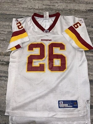 Camiseta de fútbol americano Reebok juvenil grande NFL Washington Redskins #26 Clinton Portis Foto 1 de 4