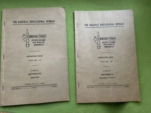 1938 The Railway Educational Bureau Instruction Paper Arithmetic (2) - Picture 1 of 6
