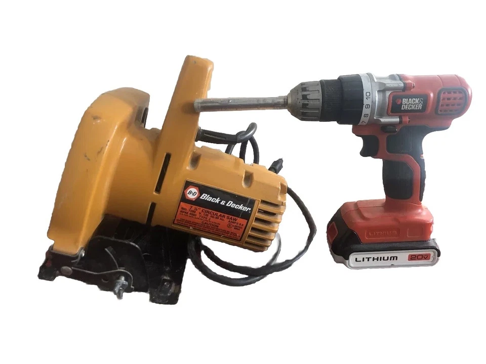 Black+Decker Power Tools Combo Kit Circular Saw, Drill Driver, Lithium Battery - Image 1 of 3