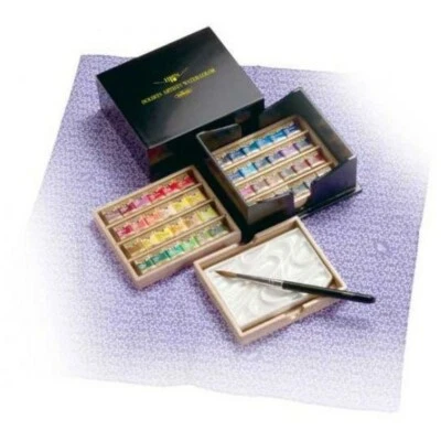 Holbein Artists' Pan Color PN699 Water Colour 48 Colours Set Japan Cube Box New - Image 1 of 4