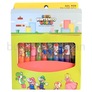 Universal Studios Japan Super Mario Ballpoint Pen Set 10pens Nintendo world New - Picture 1 of 5