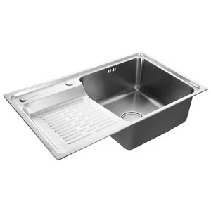 Laundry Pool Balcony Household Stainless Steel Laundry Sink with Washboard - Picture 1 of 12