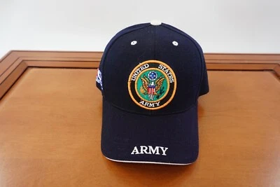 Gorra del ejército de los Estados Unidos con correa trasera para hombres azul marino ajustable jugadores OSFM Foto 1 de 4