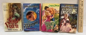 Romance Novels Paperback Finch Hatcher Busbee McCullough Lot of 4 Hot Passion - Imagen 1 de 2