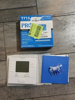 PRO1  T715 Multi-stage Gas 7 Days,5/1/1 Or Non-Programmable Thermostat, White - Image 1 of 4
