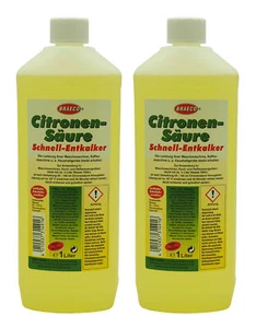 2 x 1 Liter Braeco Citronen-Säure Schnell-Entkalker, Zitronensäure - Bild 1 von 2