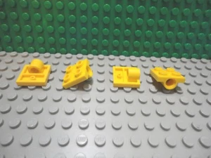 Lego 4 Yellow 2x2 plate with 1 pin hole car truck NEW - Picture 1 of 1