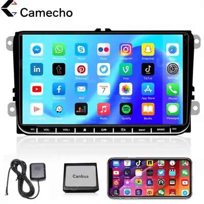 Autoradio Android GPS Navi RDS 9" für 2 DIN VW GOLF 5 6 Passat Touran Tiguan EOS - Bild 1 von 4