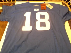 Indianapolis Colts Peyton Manning NFL Mitchell & Ness Throwback shirt L free 🎁  - Picture 1 of 5