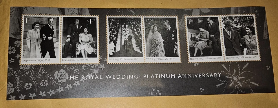 Miniature Sheet Great Britain 2017 The Royal Wedding : Platinum Anniversary MNH - Image 1 of 1