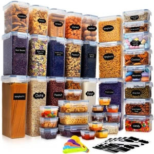ANSHINE 42Pcs Airtight Pantry Storage Containers Set Kitchen Food Organise Box - Picture 1 of 6