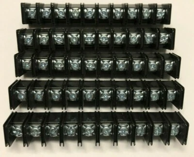 Lot 5 Bussmann/Eaton Magnum 10-Position Barrier Terminal Blocks, A30221007 A3000 - Image 1 of 4