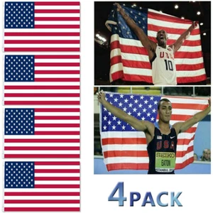 4*2x3FT Durable Home Garden Commercial American Flag UV Resistant Polyester - Picture 1 of 20