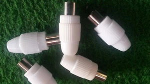 CONECTOR ANTENA COAXIAL TV + RADIO 30 uds. atornillable 2141 - Imagen 1 de 2