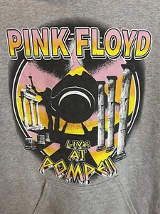 Pink Floyd Live At Pompei Hoodie  GREY Adult Small - Picture 1 of 7