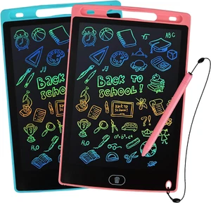 LCD Writing Tablet, 2 Packs Drawing Pads for Kids 3 4 5 6 Years Old 8.5 Inch Col - Picture 1 of 13