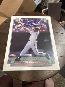 1993 Kansas City Royals GEORGE BRETT Final Home Series 8.5"x 11" Photo/Card - Picture 1 of 2