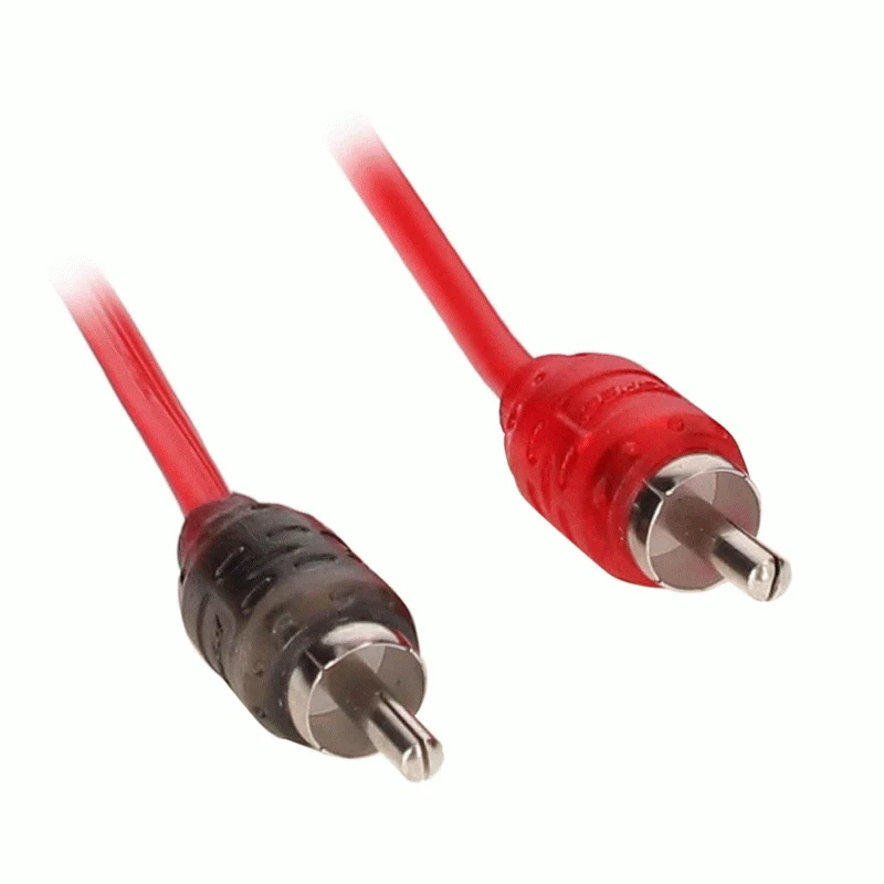 Metra V6R1-5 v6 Series 1.5 FT Ultra-flexible PVC 2-Channel RCA Audio Cable Red