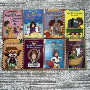 Lot of 8 Junie B Jones Books By Barbara Park Classroom Copy / Copies Teacher - Picture 1 of 8