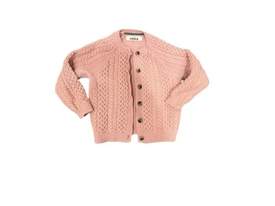 Cárdigan Boden Mini Fishman tejido para niña rosa 5-6 años Foto 1 de 4