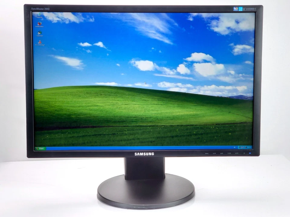 Samsung SyncMaster 2443 24 Zoll TFT LCD 1920 x 1200 Pivot PC Monitor DVI VGA - Bild 1 von 4