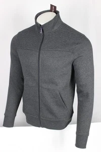 Michael Kors Men's Full Zip Fleece Jacket Sweater M Medium Charcoal Gray - Picture 1 of 3