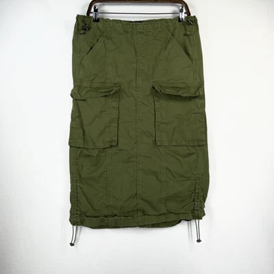 Maxi Falda Forever 21 Carga Verde Cyber Grunge Indie Sleaze Punk Y2K Talla XS Foto 1 de 4