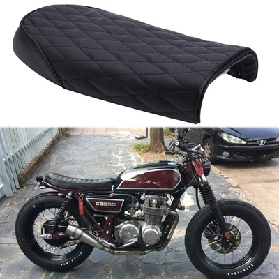 Motorcycle Cafe Racer Seat Flat Hump For Honda CB650 550 450 CG125 CB CM CL XL - Image 1 of 4