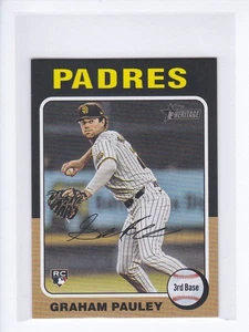 2024 Topps Heritage High #666 GRAHAM PAULEY RC SP SD Padres MINI Parallel ROOKIE - Bild 1 von 3