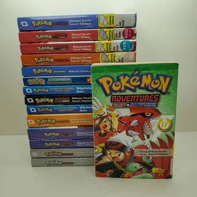 Pokemon Adventures Hidenori Kusaka Satoshi Yamamoto Lot of 15 PB English Manga - Image 1 of 4
